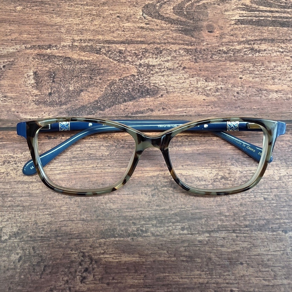 Lilly Pulitzer Bohdie Eyeglasses Tortoise Navy Blue Frames 50-15-135